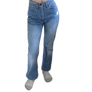 Vintage Levis Jeans Orange Tab Flare Leg 646 Size 24